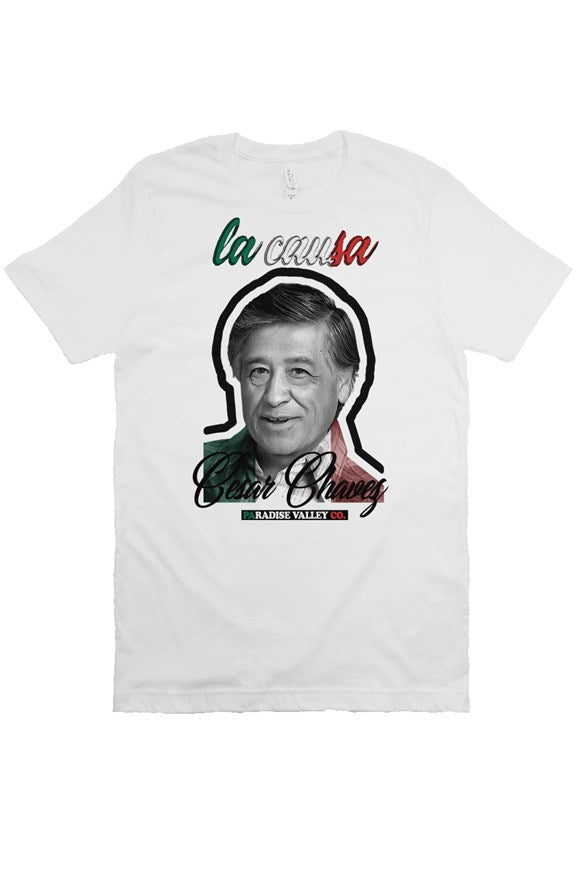 la causa Tee Cesar Chavez - white