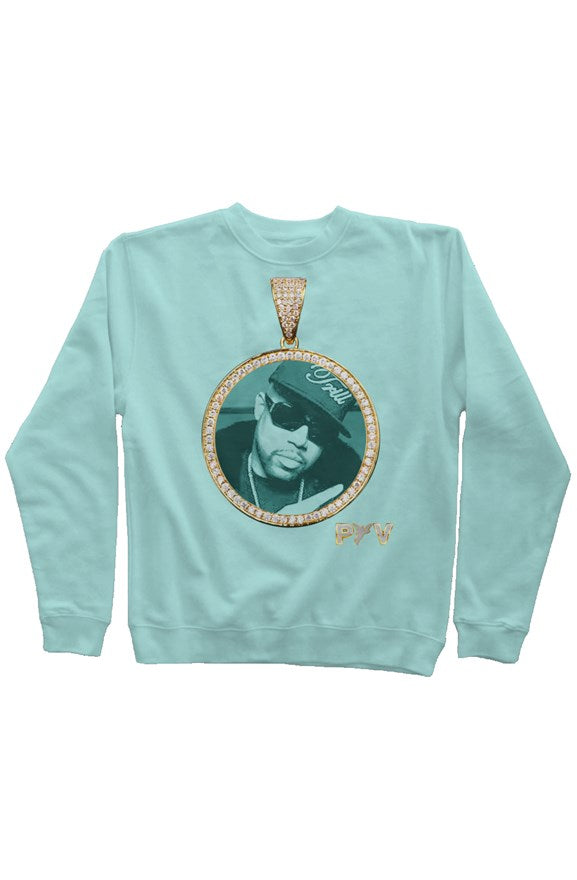 V.V.S. Pendant Crewneck -mint