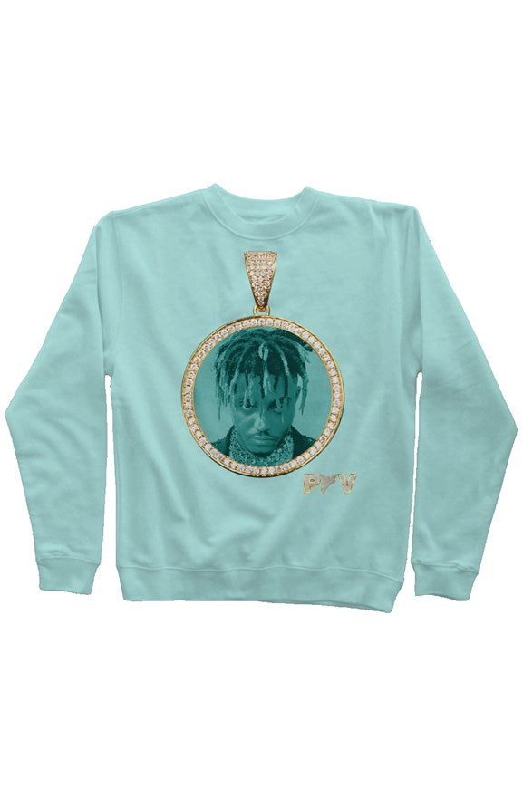 V.V.S. Pendant Crewneck -mint