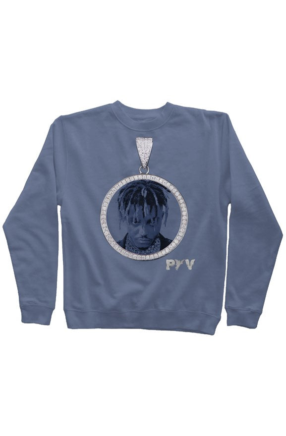 V.V.S. Pendant Crewneck  - blue