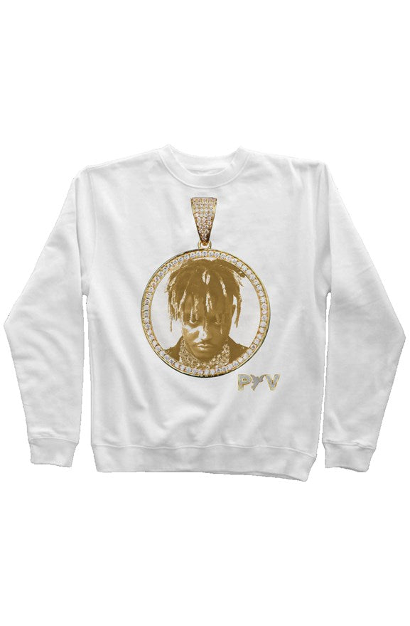 V.V.S. Pendant Crewneck - white