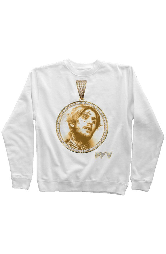 V.V.S. Pendant Crewneck - white