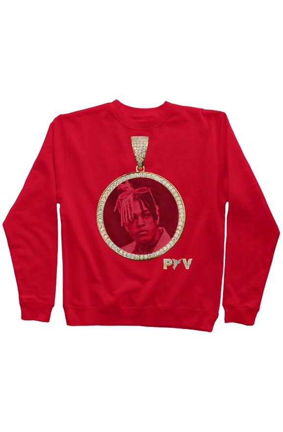 V.V.S. Pendant Crewneck - red