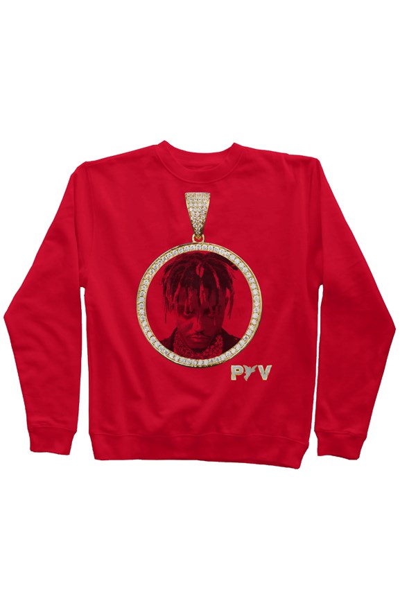 V.V.S. Pendant Crewneck - red