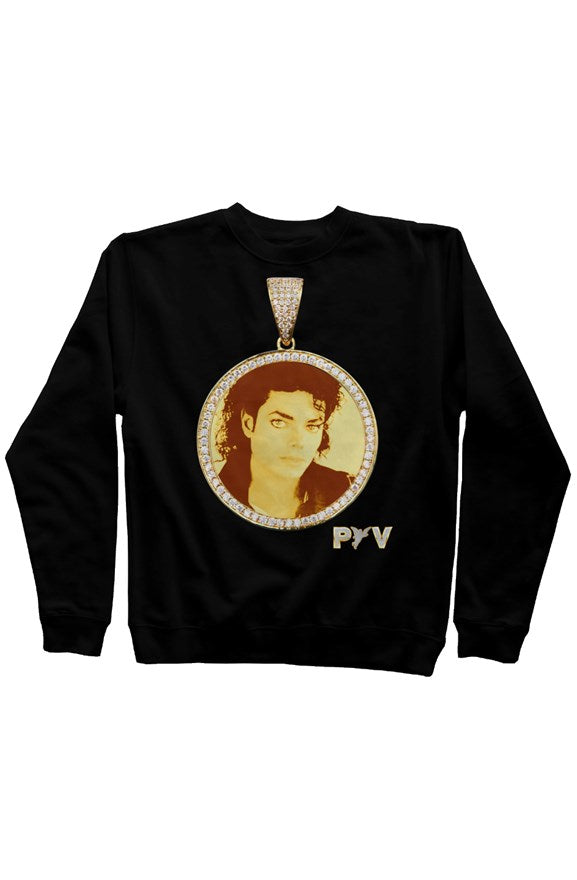 V.V.S. Pendant Crewneck - black