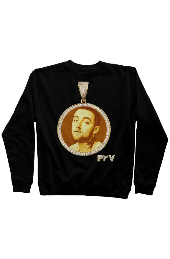 VVS Pendant Crewneck MACK MILLER-black/gold