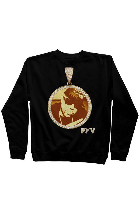 V.V.S. Pendant Crewneck - black