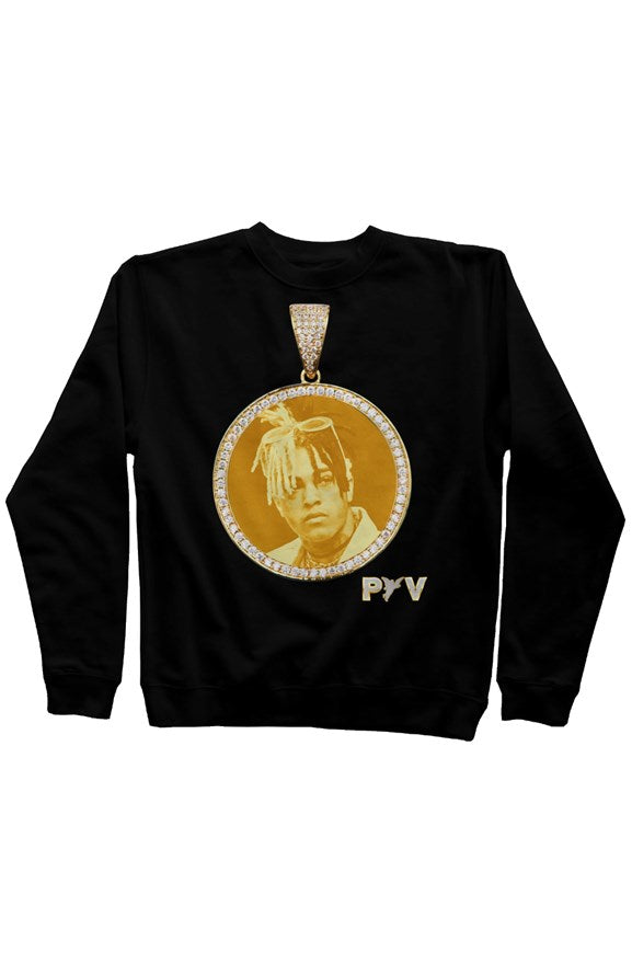 V.V.S. Pendant Crewneck - black