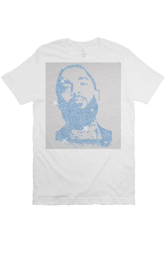 V.V.S. Crushed Ice Tee - blue diamonds