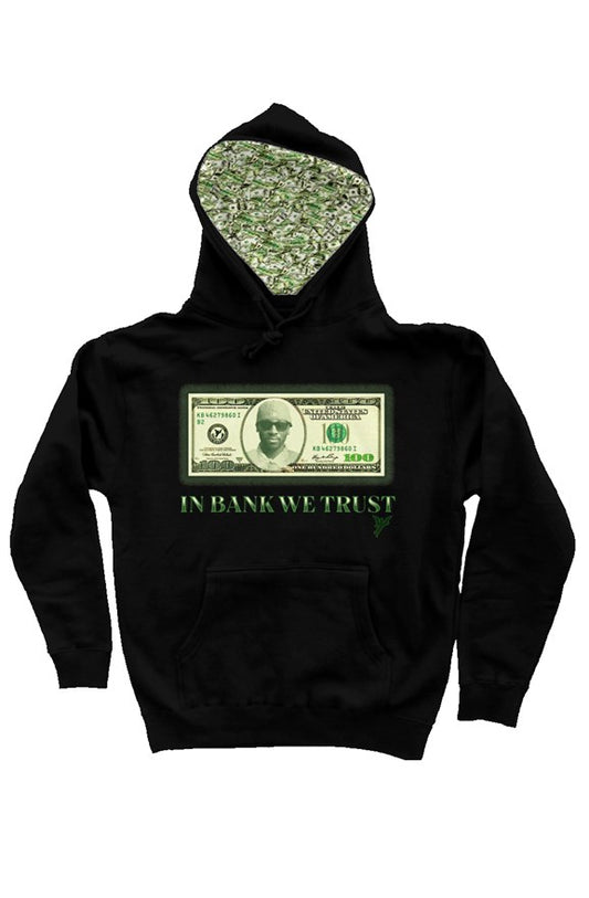 In BANK We Trust Bill Hoodie- black