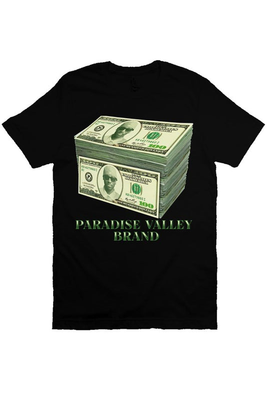 In BANK We Trust Stack Tee- black