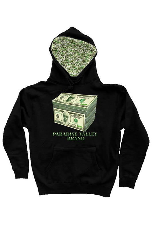 In BANK We Trust Stack Hoodie- black