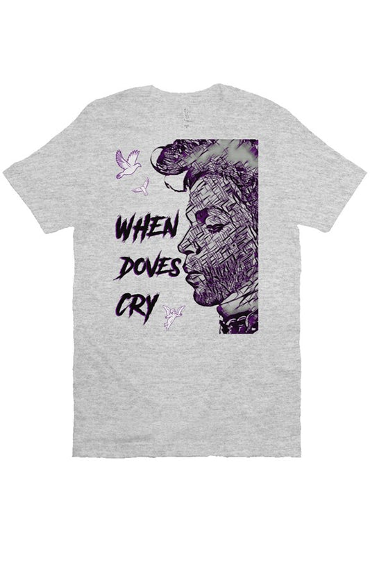 Doves Cry PRINCE Tee- heather