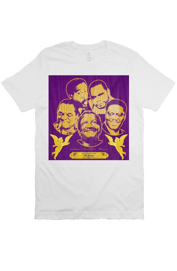 Golden Grain G.O.A.T. Comedy Tee- white/purple