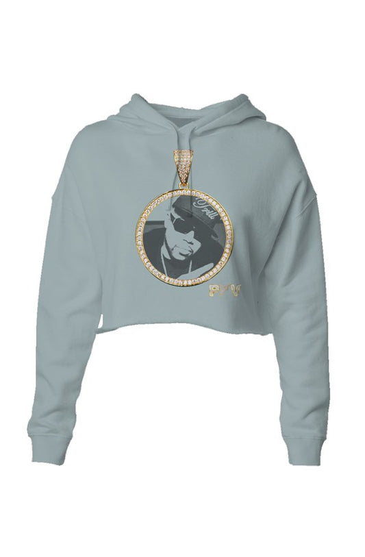 V.V.S. Pendant Crop Hoodie PIMP C - sage