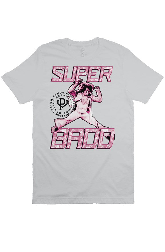 Super Badd Tee-silver/ dusty rose