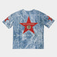 Monumental Tee - blue/red