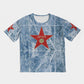 Monumental Tee - blue/red