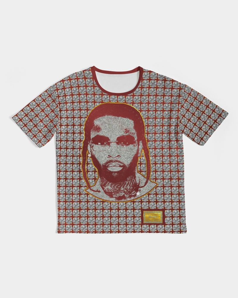 V.V.S. Stud Tee - burgundy