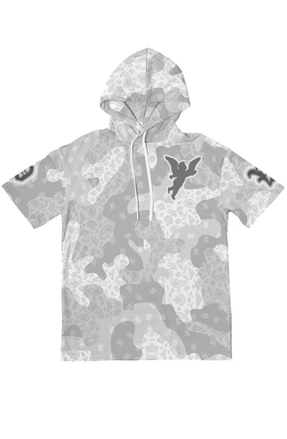 Camo Flag SS Hoodie - white (custom)