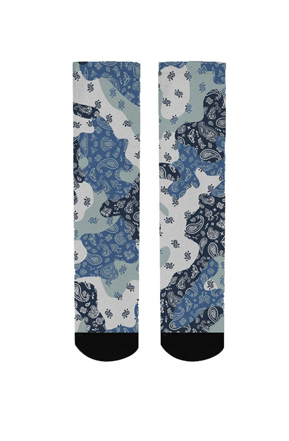 Camo Flag Socks - blue