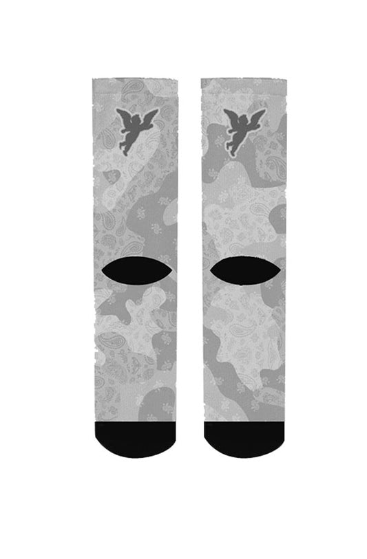 Camo Flag Socks - white