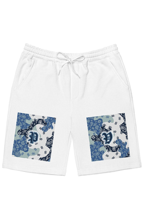 Camo Flag Fleece Shorts - blue