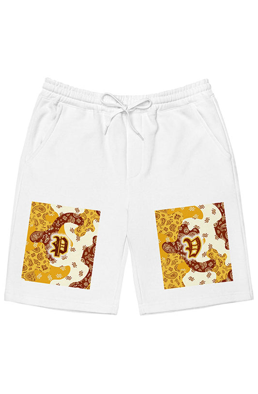 Camo Flag Fleece Shorts - brown