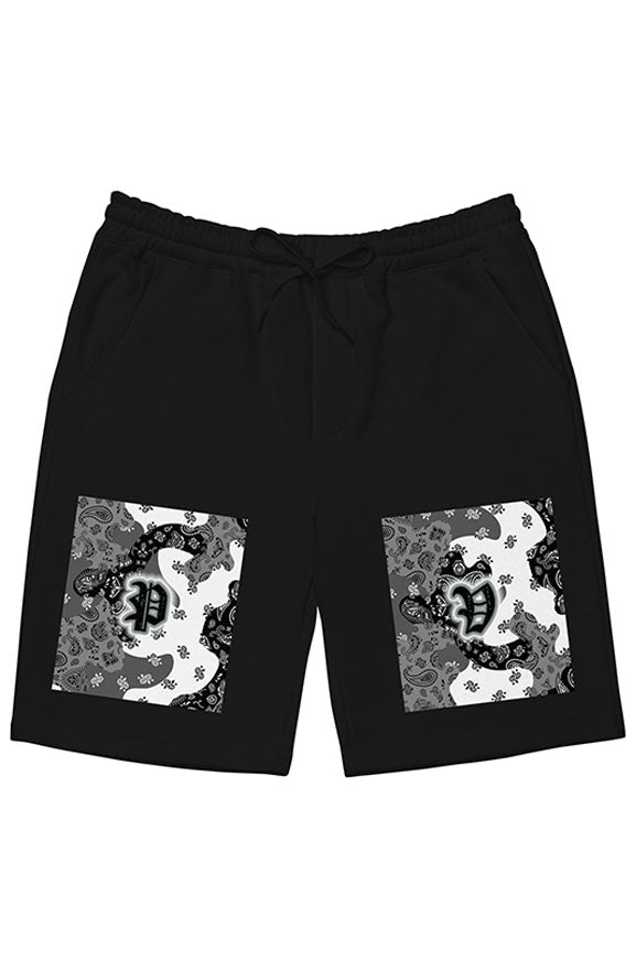 Camo Flag Fleece Shorts - grey