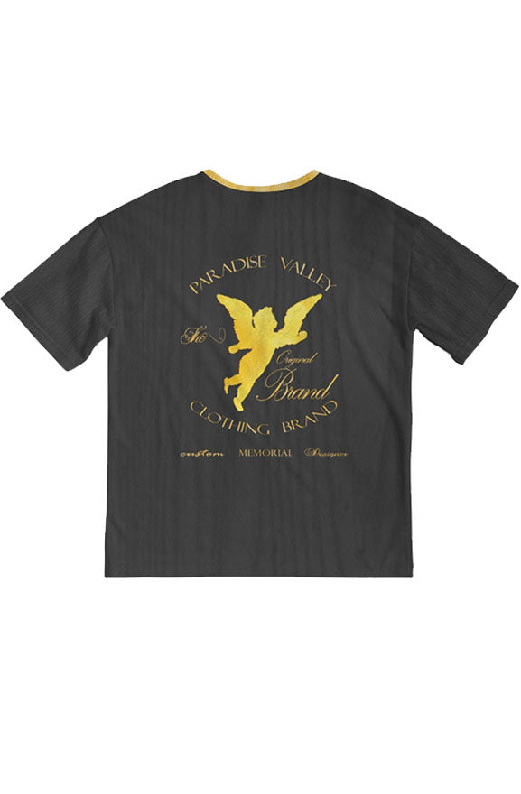 Golden Grain Tee - black