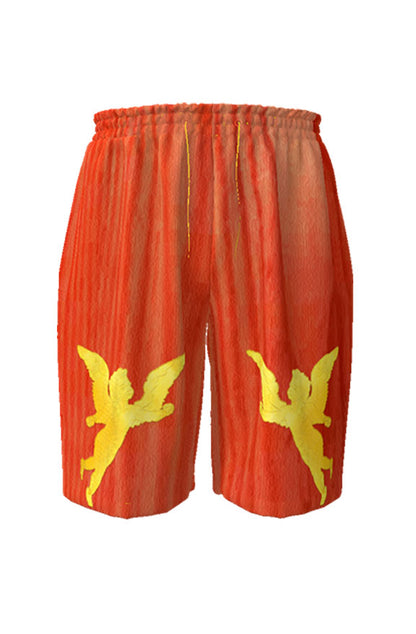 Golden Grain Board Shorts - red