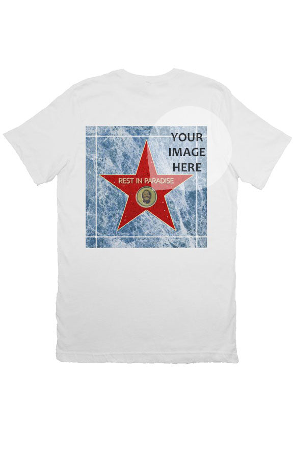 Monumental Star Tee - blue/red (custom)