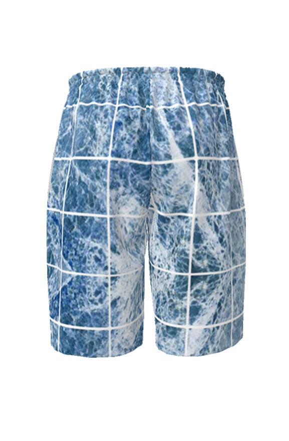 Monumental Board Shorts - blue/red