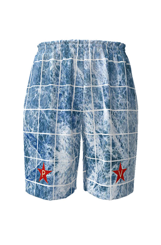 Monumental Board Shorts - blue/red