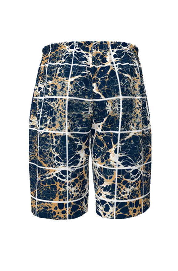 Monumental Board Shorts - blue/tan