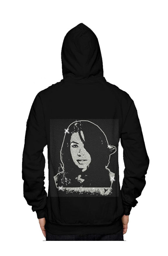 V.V.S. Crushed Ice Hoodie - white diamonds