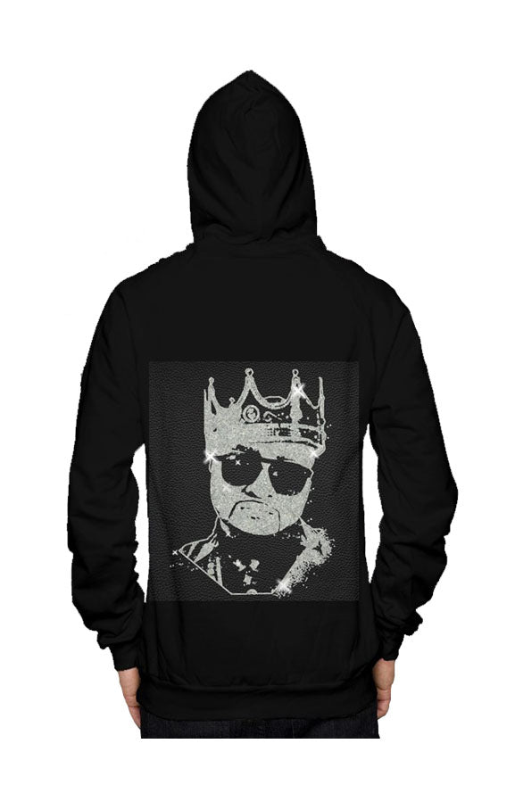 V.V.S. Crushed Ice Hoodie - white diamonds