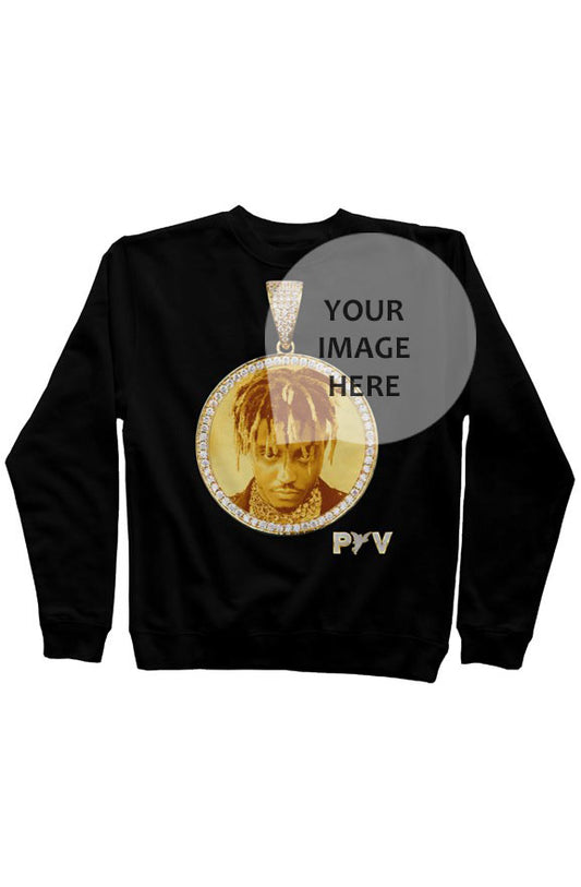 V.V.S. Pendant Crewneck - black (custom)