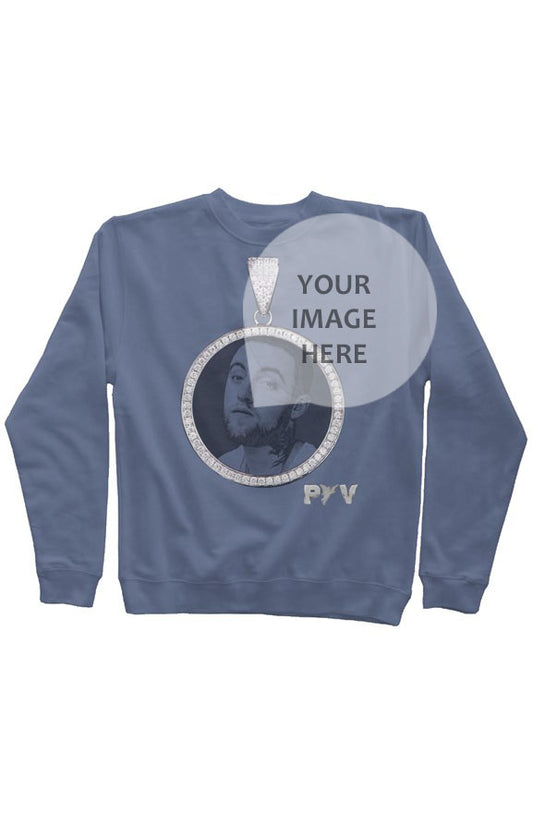 V.V.S. Pendant Crewneck  - blue (custom)