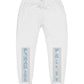 V.V.S. Crushed Ice Fleece Sweatpants - blue diamonds