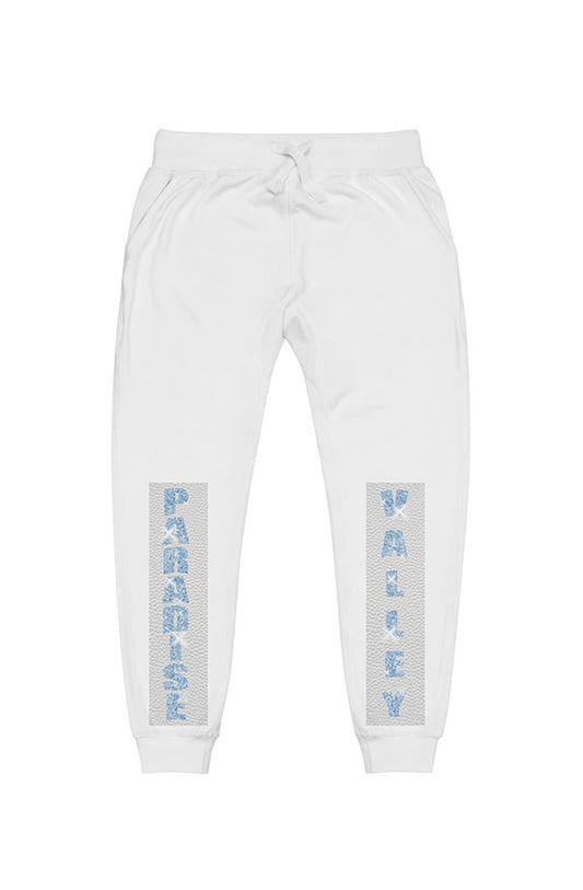 V.V.S. Crushed Ice Fleece Sweatpants - blue diamonds