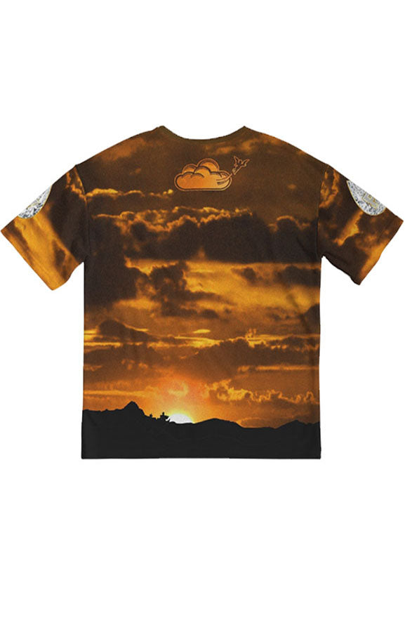 V.V.S. Horizon Tee - gold clouds