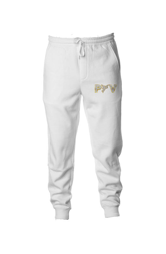 V.V.S. Pendant Joggers - white