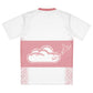 V.V.S. Pendant Strip Tee - dusty rose