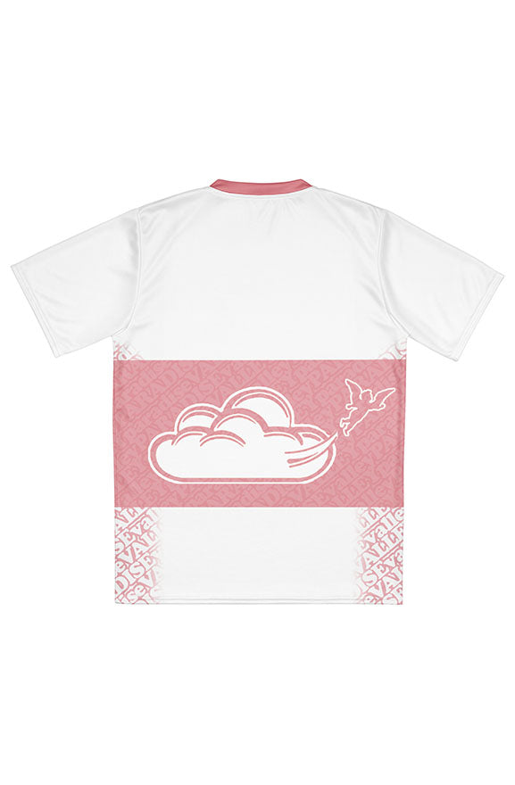 V.V.S. Pendant Strip Tee - dusty rose