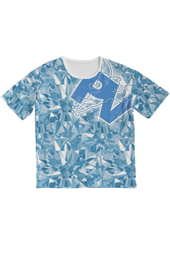 V.V.S. Vision Tee - blue diamonds