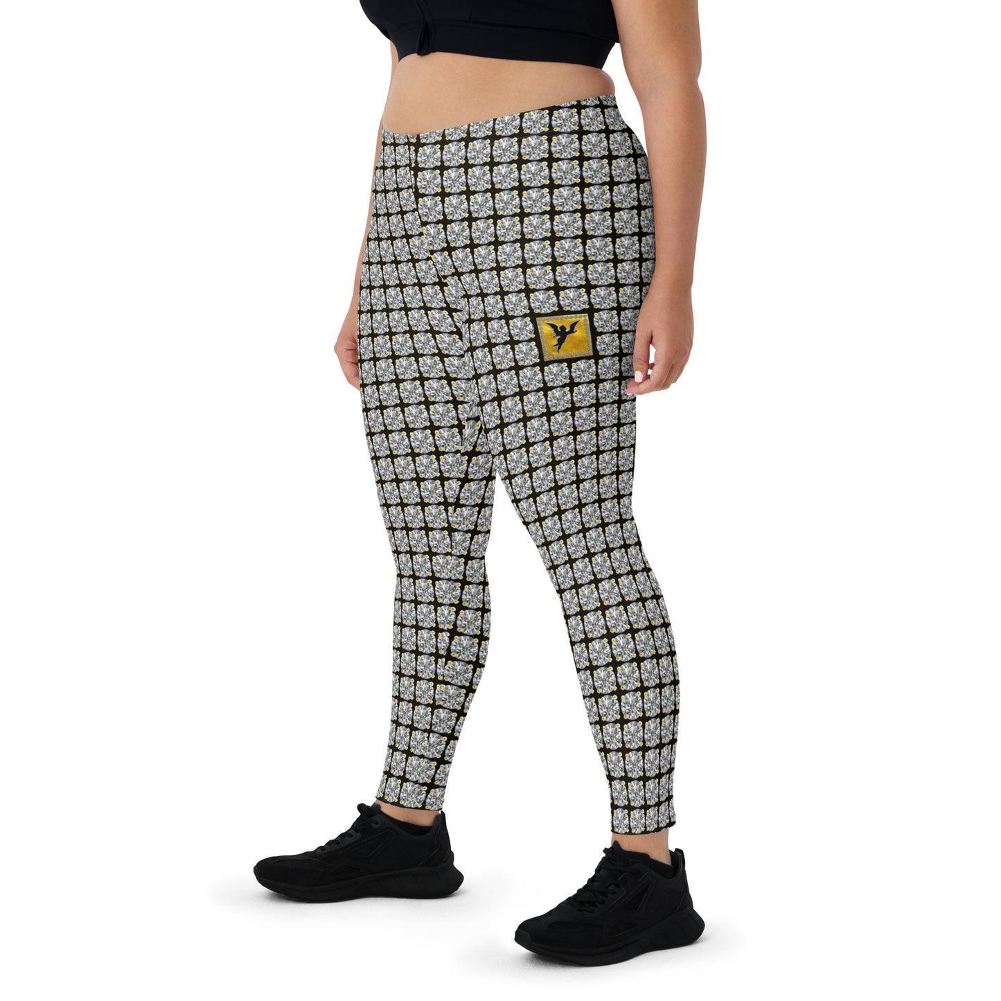 V.V.S. Stud Leggings - black