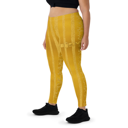 Animal Kingdom Royale Leggings - gold