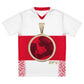 V.V.S. Pendant Strip Tee - red