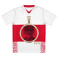 V.V.S. Pendant Strip Tee - red